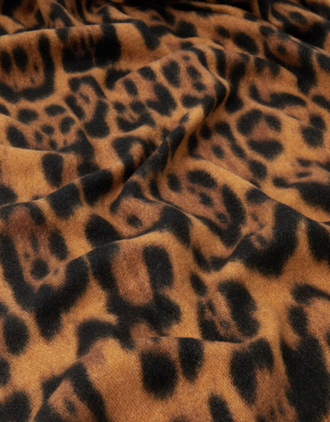 Lottie Leopard Print Scarf, , large