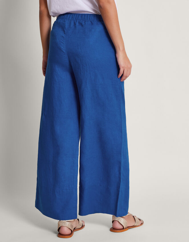 Solene Wide Leg Trousers, Blue (COBALT), large