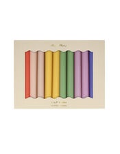 12-Pack Meri Meri Rainbow Ribbed Candles, , large