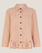 Belle Broderie Shacket, Pink (PINK), large