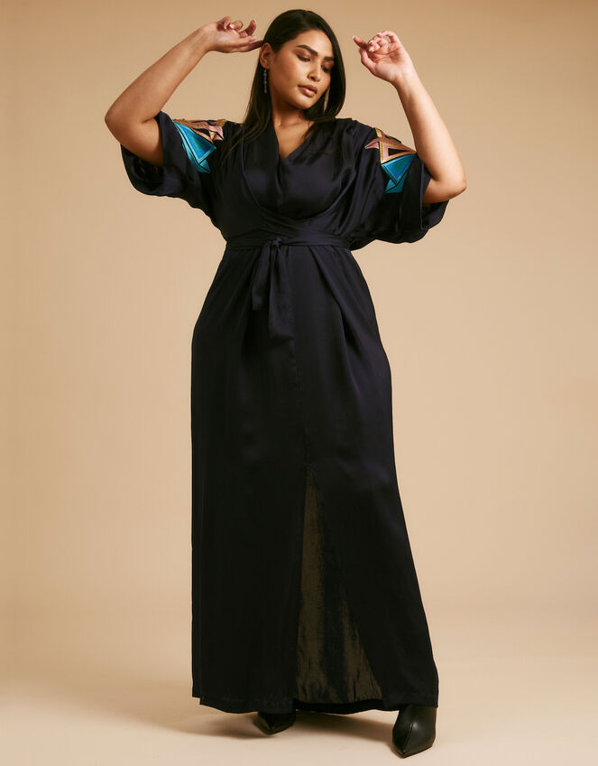 Tallulah and Hope Gloria Maxi Dress, Blue (NAVY), large