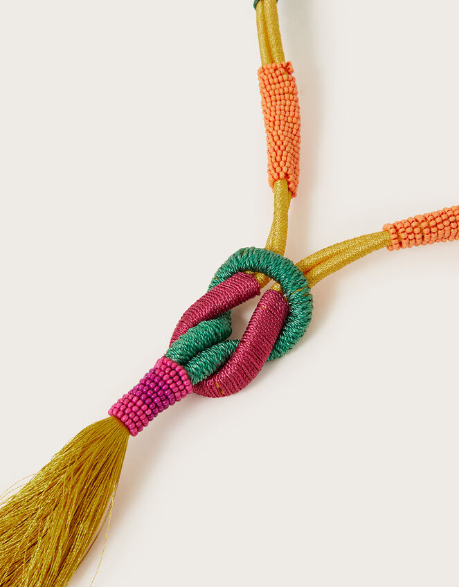 Tassel Pendant Rope Necklace, , large