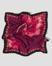 Fenella Flower Print Silk Square Scarf, , large