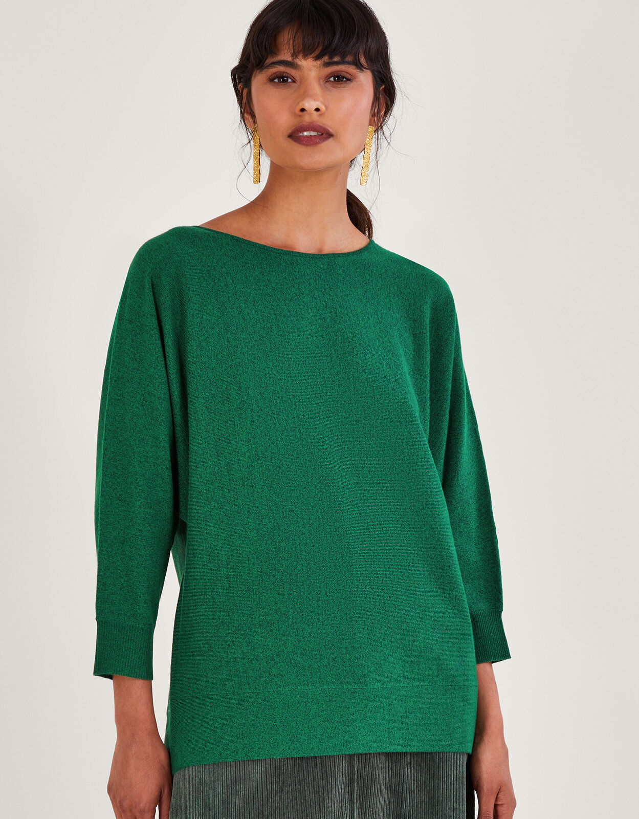 Zip Back Jumper Green