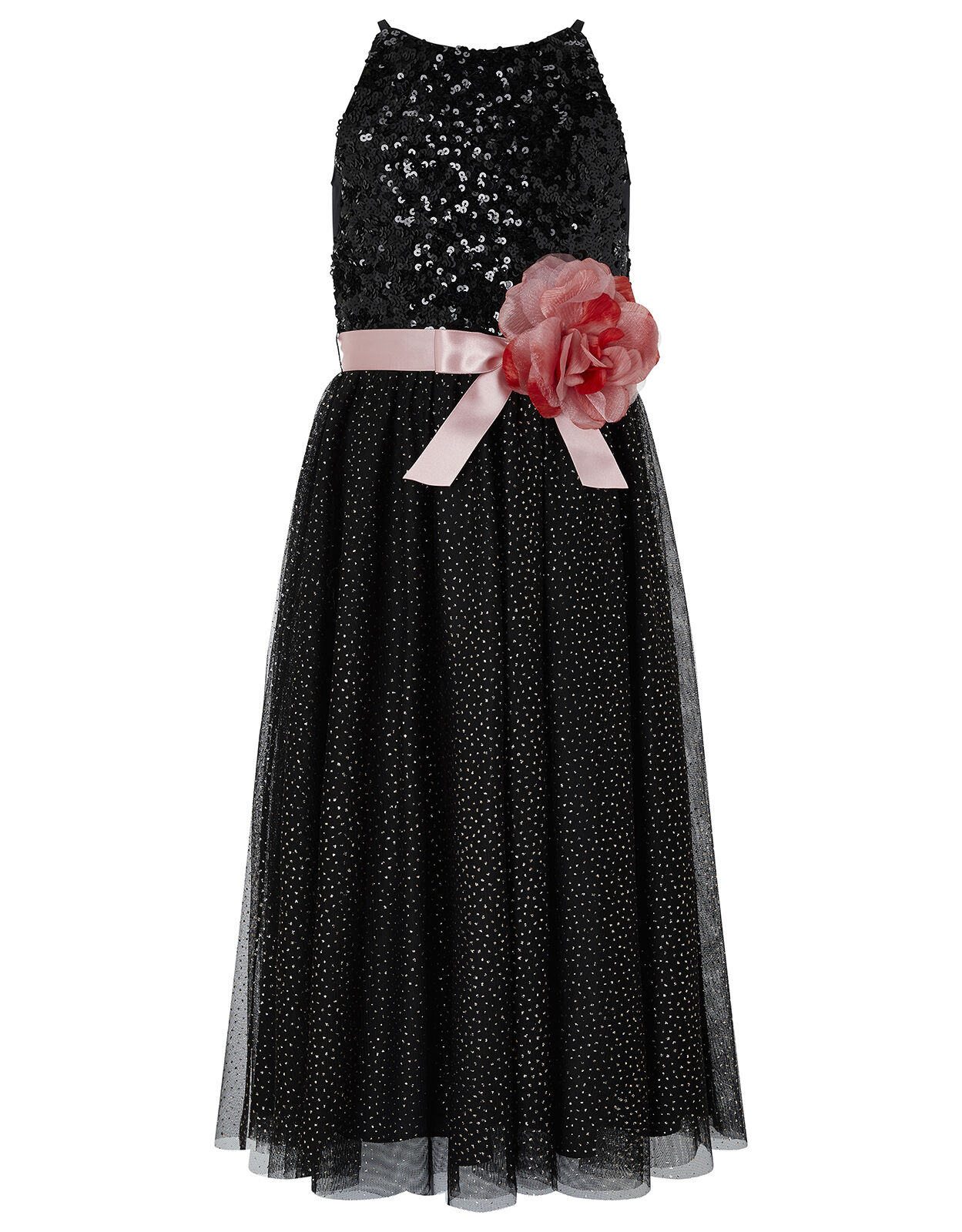 Truth Sequin Maxi Dress Black Girls Dresses Monsoon UK