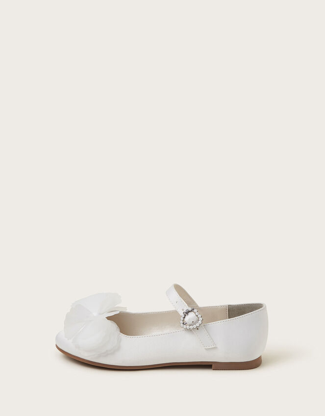 Embellished Ballet Flats Ivory | Girls' Flat Shoes | Monsoon UK.