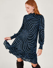 Dorothy Spot Dress, Black (BLACK), large