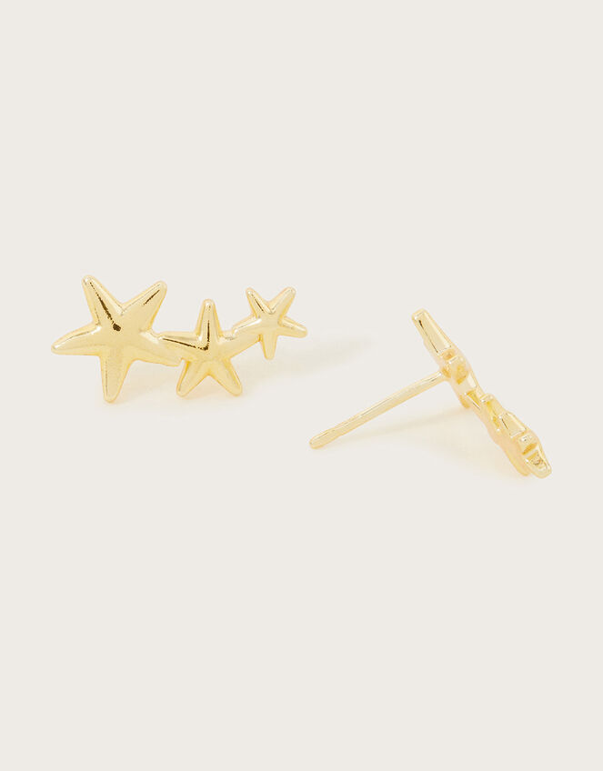 Star Trio Stud Earrings, , large