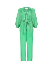 East Lace Trim Jumpsuit, Green (GREEN), large