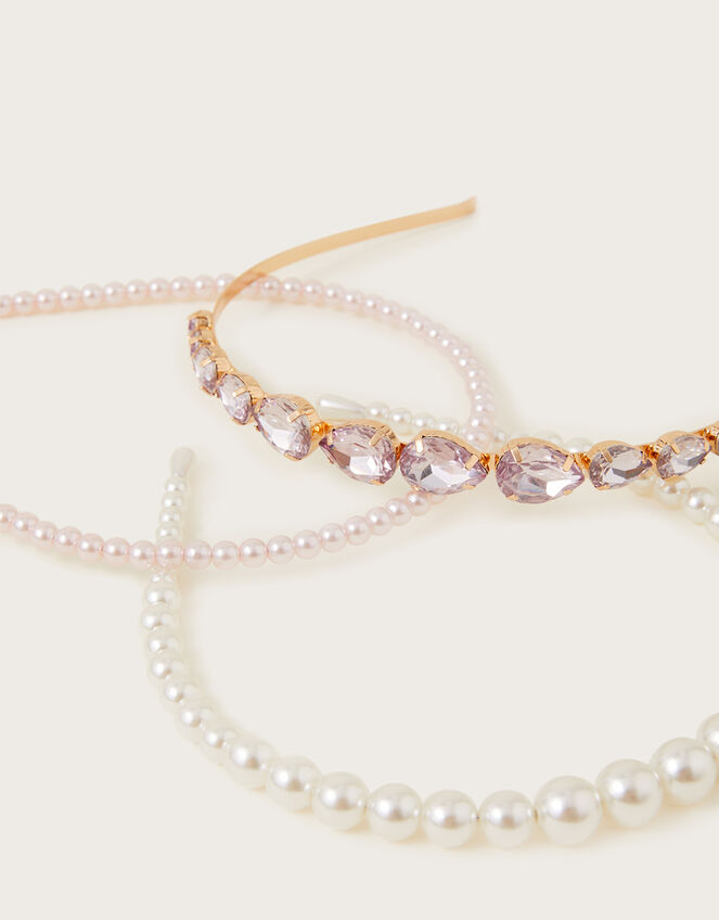 Encrusted Headbands Set of Three, , large