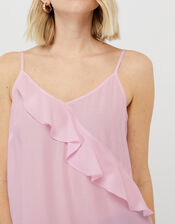 Bella Frill Cami Top, Pink (BLUSH), large