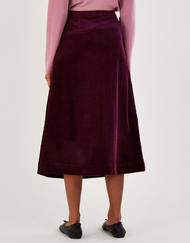 Cord Midi Skirt Purple | Skirts | Monsoon UK.