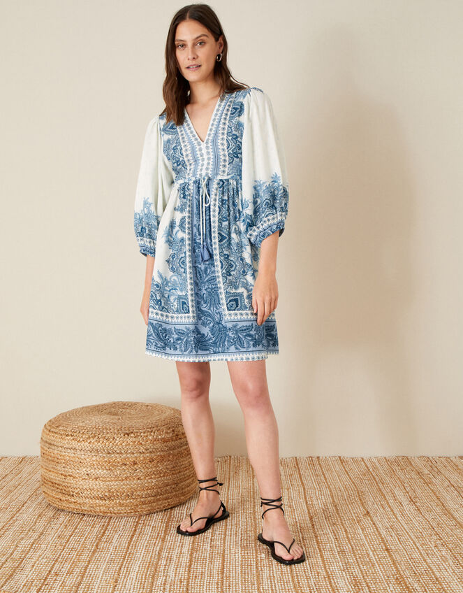 Roxanna Kaftan Midi Dress Blue