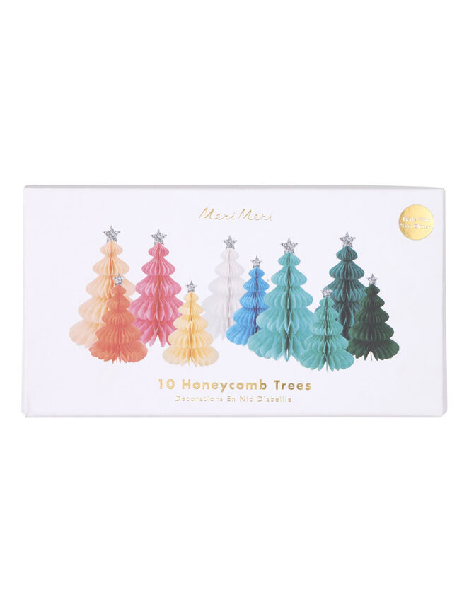 Meri Meri Rainbow Honeycomb Tree Decorations 10 Pack, , large