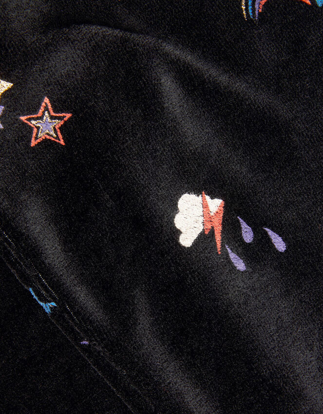 Cosmic Velour Joggers Black | Girls' Trousers & Leggings | Monsoon UK.