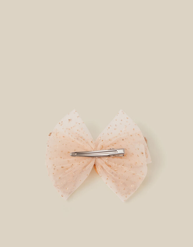 Spring Butterfly Bow Hair Clip, Gold (GOLD), large