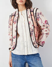 East Madison Floral Quilted Jacket, Multi (MULTI), large
