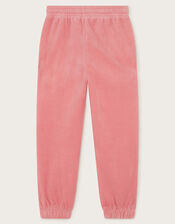 Velour Joggers, Pink (PALE PINK), large