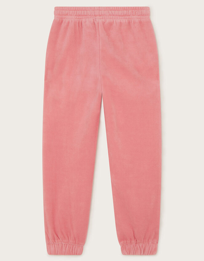 Velour Joggers, Pink (PALE PINK), large