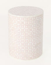 Patterned Cylinder Bedside Table, , large