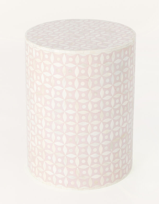 Patterned Cylinder Bedside Table, , large