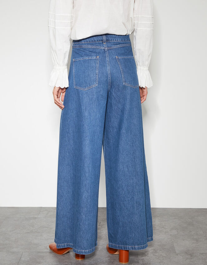 Beth Extra Wide Leg Jeans, Blue (DENIM BLUE), large