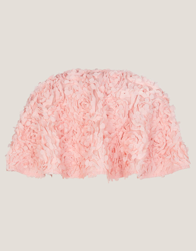 Rose Appliqu&eacute; Cape, Pink (PALE PINK), large