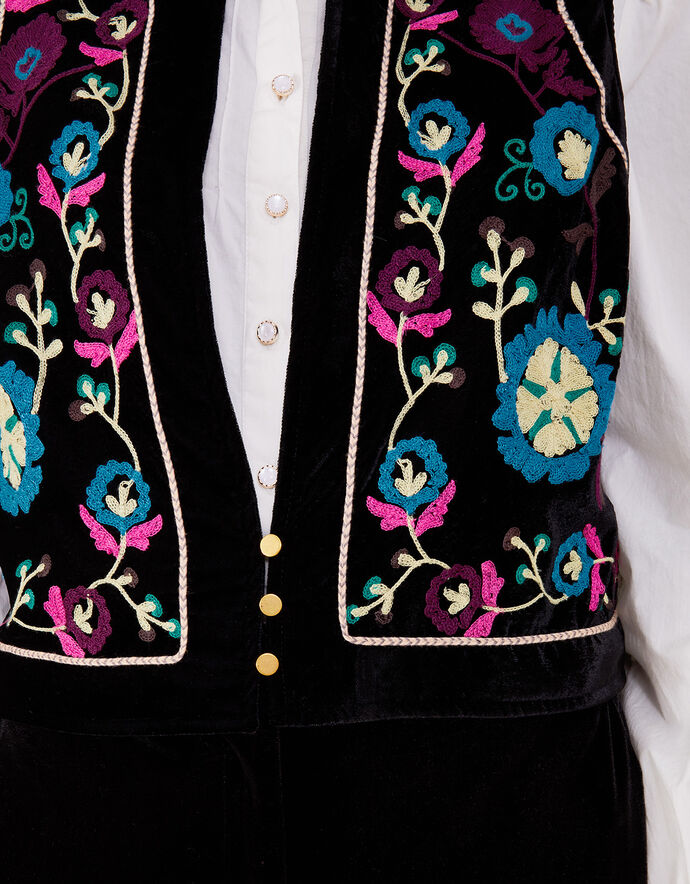 Franckie Waistcoat Blue Onda Stripes