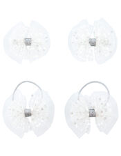 Sequin Ruffle Bow Hair Accessory Set, , large