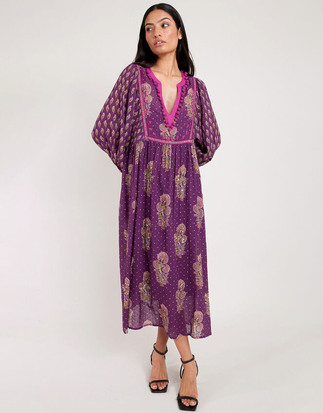 East Dotty Dress, Red (BERRY), large
