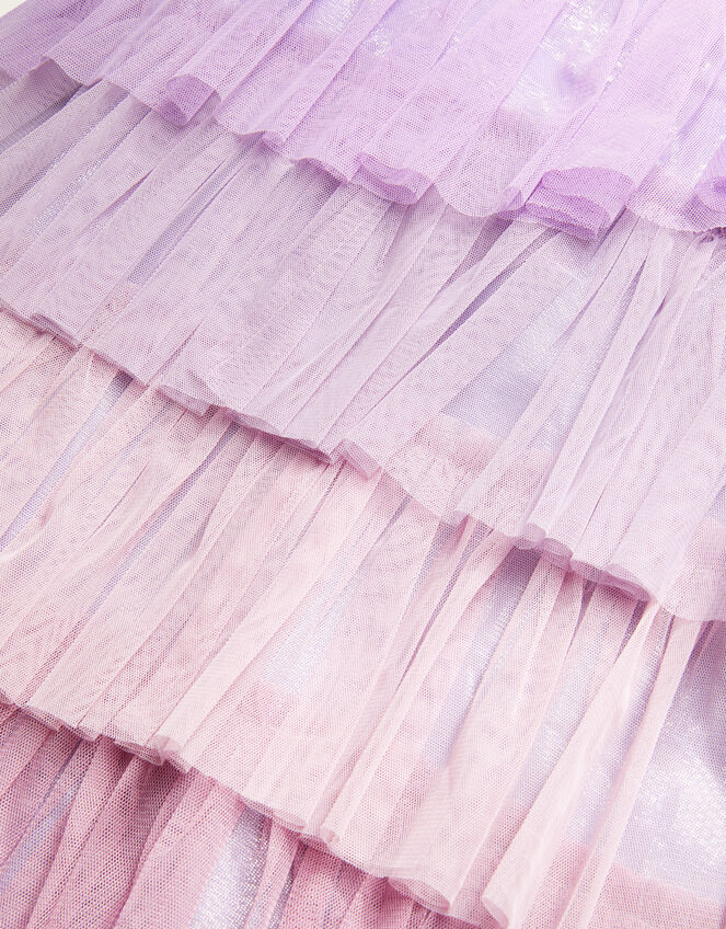 One Shoulder Colour Block Dress Purple | Girls' Dresses | Monsoon UK.