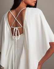 Sophie Satin Bridal Maxi Dress, Ivory (IVORY), large