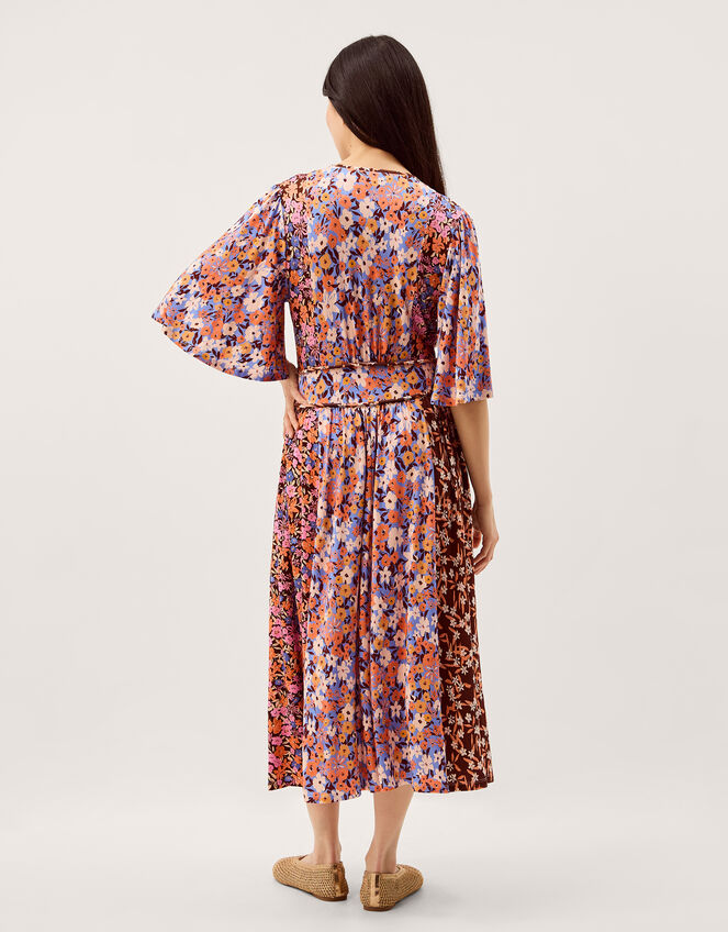 Ceri Floral Print Jersey Midi Dress Multi