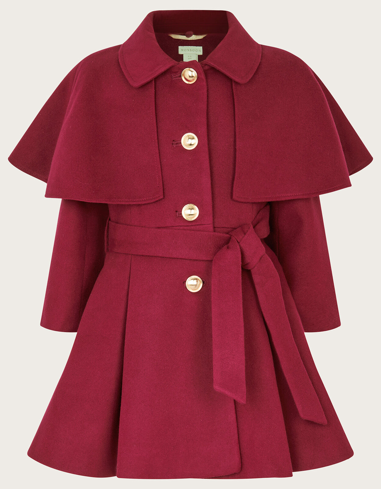 Girls cape coats top