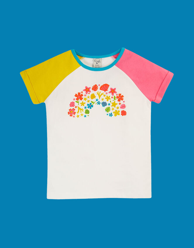 Frugi Raglan T-Shirt , White (WHITE), large