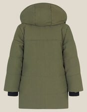 Water-Resistant Puffer Coat, Green (KHAKI), large