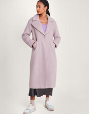 Jenny Brushed Wool Smart Coat, Pink (PINK), large