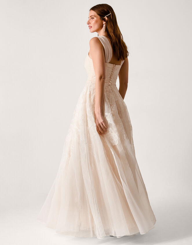 Rose Organza Maxi Wedding Dress Ivory