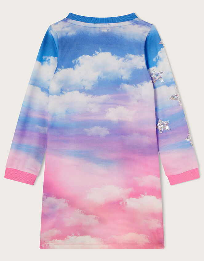 Unicorn Cloud Sweater Dress, Pink (PINK), large