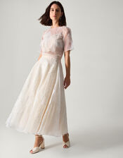 Rosie Lace Floral Bridal Top, Ivory (IVORY), large