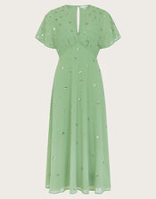Leona Embellished Dress, Green (GREEN), large