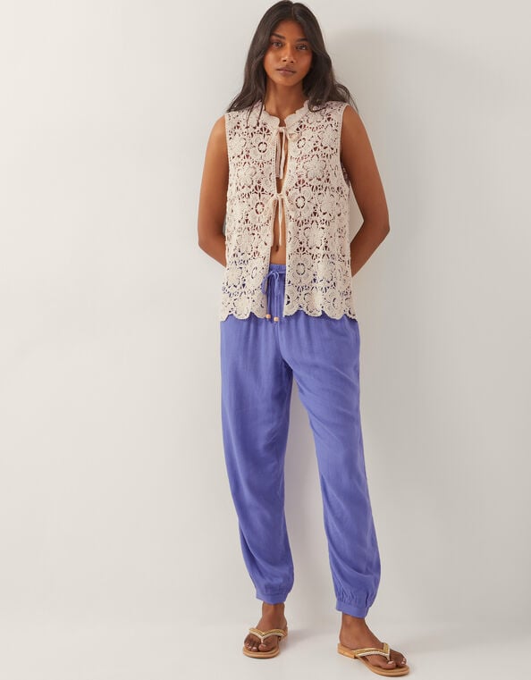 Judy Tapered Trousers, Blue (BLUE), large