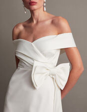 Enrique Off-Shoulder Bridal Dress, Ivory (IVORY), large