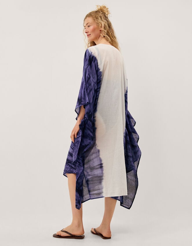 Elise Embellished Dip Dye Midi Kaftan, Blue (BLUE), large