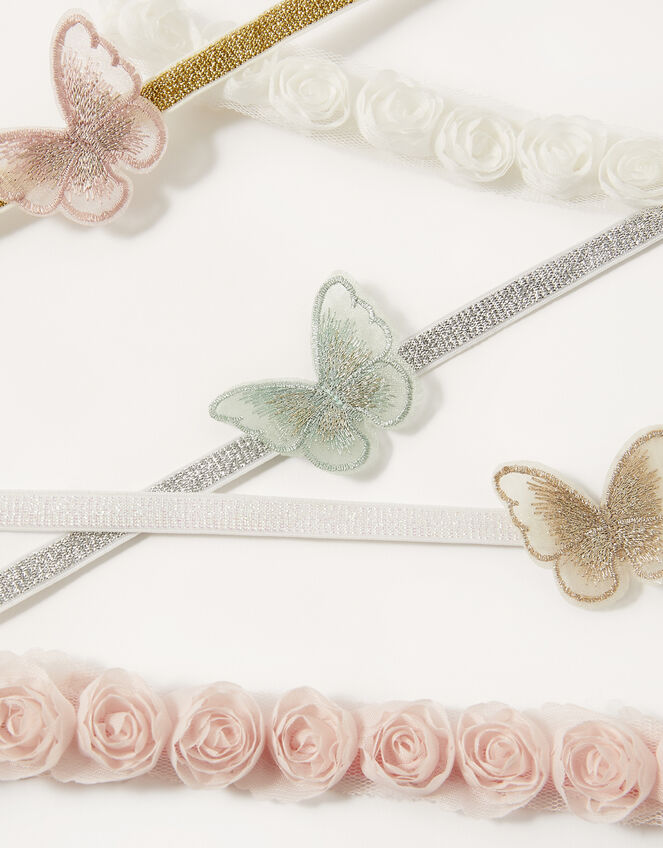 Baby Rosette and Butterfly Bandos 5 Pack, , large