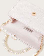 Valeria Lace Pearl Heart Bag, , large