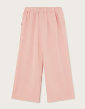 Ponte Pintuck Wide Leg Trousers, Pink (PINK), large