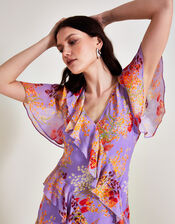 Imogen Ruffle Dress, Purple (PURPLE), large
