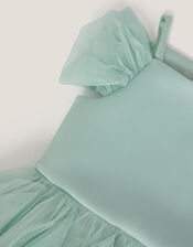 Scarlet Off The Shoulder Tulle Dress, Green (SAGE), large