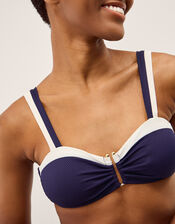 Sabrina Two Tone Bikini Top, Blue (NAVY), large